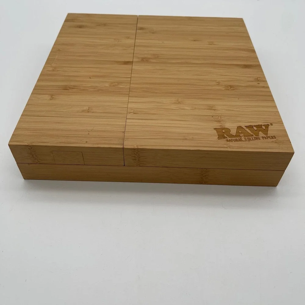 RAW Triple Flip Bamboo Magnetic Rolling Tray